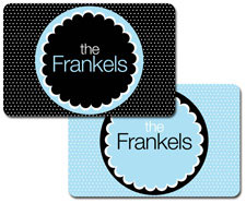 iDesign Laminated Placemats - Black Mini Dots (ID_PMK_17)