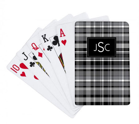 Devora Designs - Playing Cards (Black Plaid) PLYCRD-171