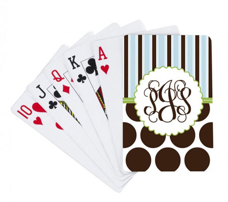 Devora Designs - Playing Cards (Chocolate Dots and Stripes) PLYCRD-186