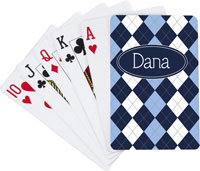 Devora Designs - Playing Cards (Blue Argyle) BARGL-PLYC