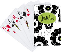 Devora Designs - Playing Cards (Black Lime Floral) BLACKLIME-PLYC