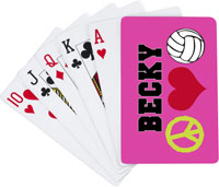 Devora Designs - Playing Cards (Peace Love and Volleyball) PEACEVOLLEY-PLYC