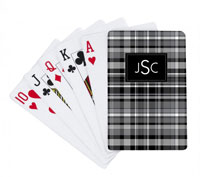 Devora Designs - Playing Cards (Black Plaid) PLYCRD-171