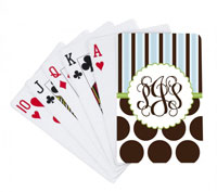 Devora Designs - Playing Cards (Chocolate Dots and Stripes) PLYCRD-186