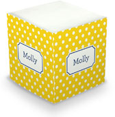 Create-Your-Own Sticky Memo Cubes by Boatman Geller (Polka Dot)
