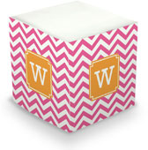 Create-Your-Own Sticky Memo Cubes by Boatman Geller (Chevron)