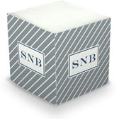 Create-Your-Own Sticky Memo Cubes by Boatman Geller (Kent Stripe)