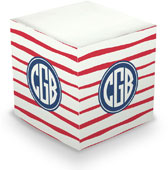 Create-Your-Own Sticky Memo Cubes by Boatman Geller (Brush Stripe)