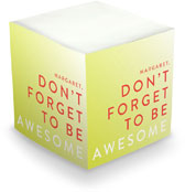 Sticky Memo Cubes by The Boatman Group - Be Awesome (675 Self-Stick Notes)