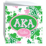 Devora Designs - Sticky Note Cubes (Alpha Kappa Alpha - Swirl Dots) AKA