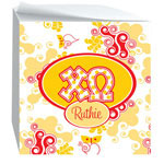 Devora Designs - Sticky Note Cubes (Chi Omega - Swirl Dots) CO