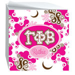 Devora Designs - Sticky Note Cubes (Gamma Phi Beta - Swirl Dots) GFB