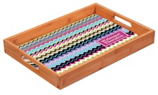 Preppy Plates - Personalized Bamboo Trays (Palm Beach Message)