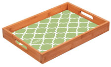 Preppy Plates - Personalized Bamboo Trays (Mod Sprout)
