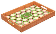 Preppy Plates - Personalized Bamboo Trays (Cirque)