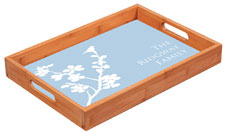 Preppy Plates - Personalized Bamboo Trays (Snowbird)