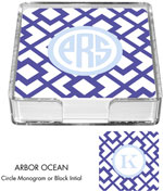 Preppy Plates - Personalized Coasters (Arbor Ocean)