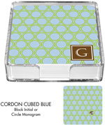 Preppy Plates - Personalized Coasters (Cordon Blue)
