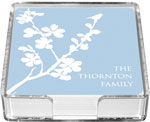 Preppy Plates - Personalized Coasters (Snowbird Blue)