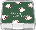 Preppy Plates - Personalized Coasters (Peppermint Candies)