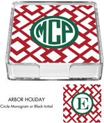 Preppy Plates - Personalized Coasters (Arbor Christmas)