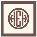 Preppy Plates - Personalized Coasters (Tailored Chocolate)