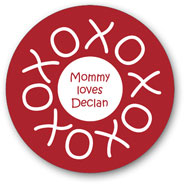 Preppy Plates - Personalized Melamine Plates (Xs and Os)