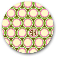Preppy Plates - Personalized Melamine Plates (Cirque Duo)