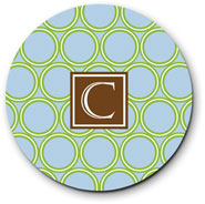 Preppy Plates - Personalized Melamine Plates (Cordon Blue Cubed)