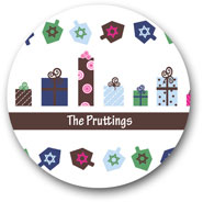 Preppy Plates - Personalized Melamine Plates (Hanukkah Gifts)