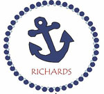 Preppy Plates Green Line - Anchor