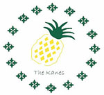 Preppy Plates Green Line - Pineapple