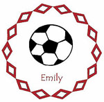 Preppy Plates Green Line - Soccer