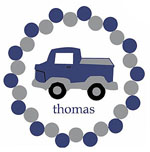 Preppy Plates Green Line - Truck