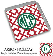 Preppy Plates - Personalized Lucite Trays (Arbor Holiday)