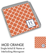 Preppy Plates - Personalized Lucite Trays (Mod Orange)