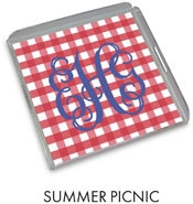 Preppy Plates - Personalized Lucite Trays (Summer Picnic)