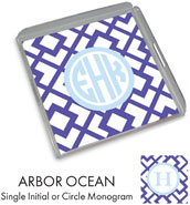 Preppy Plates - Personalized Lucite Trays (Arbor Ocean)