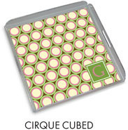 Preppy Plates - Personalized Lucite Trays (Cirque Cubed)