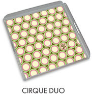 Preppy Plates - Personalized Lucite Trays (Cirque Duo)