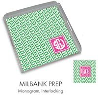 Preppy Plates - Personalized Lucite Trays (Milbank Prep)