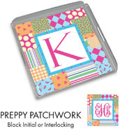Preppy Plates - Personalized Lucite Trays (Preppy Patchwork)
