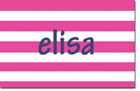 Preppy Plates - Personalized Laminated Placemats (Lollipop Stripe)