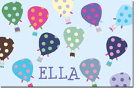Preppy Plates - Personalized Laminated Placemats (Hot Air Balloons)