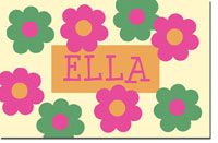 Preppy Plates - Personalized Laminated Placemats (Flower Power)