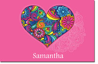 Preppy Plates - Personalized Laminated Placemats (Love in Bloom)