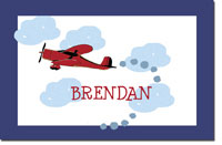 Preppy Plates - Personalized Laminated Placemats (Airplane)