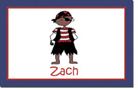Preppy Plates - Personalized Laminated Placemats (Pirate Darker)