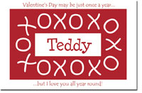 Preppy Plates - Personalized Laminated Placemats (Hugs and Kisses)