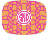 Preppy Plates - Personalized Platters (Links Circle Monogram)